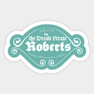 Dread Pirate Roberts Masks - White Text Sticker